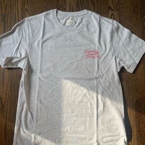 Men’s Aimè Leon Dore Gray T-Shirt with Red Logo